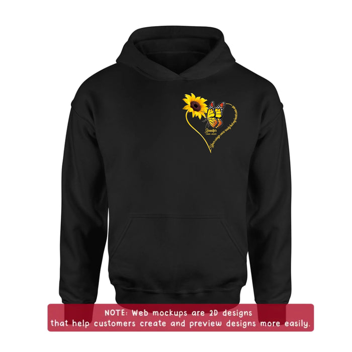 Personalized Memorial Embroidered T-Shirt/ Sweater/ Hoodie - Memorial Gift Idea For Mother's Day