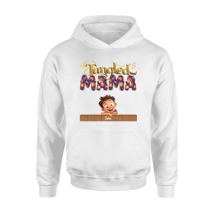 Personalized Tangled Mom T-Shirt/ Long Sleeve/  Sweatshirt/ Hoodie - Mother's Day Gift For Mom