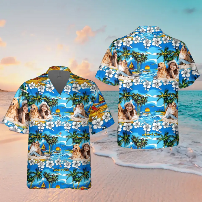 Personalized Dog Mom Hawaiian Shirt - Upload Parrot Photo - Gift Idea For Dog Lover