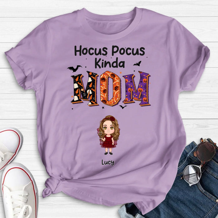 Personalized Hocus Pocus Kinda Mom Shirt/Hoodie - Up to 5 Kids - Mother's Day Gift Idea for Grandma/Mom
