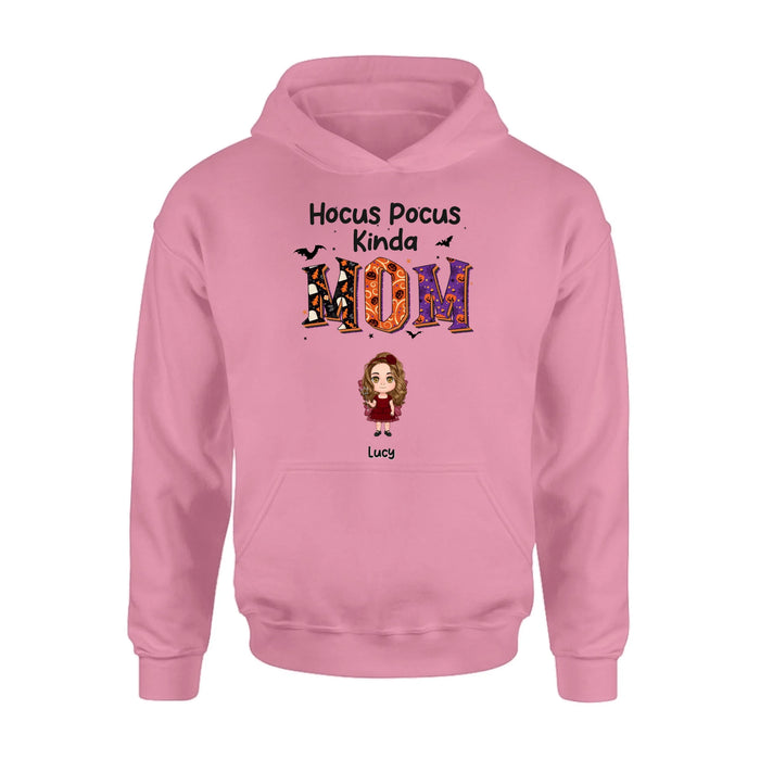 Personalized Hocus Pocus Kinda Mom Shirt/Hoodie - Up to 5 Kids - Mother's Day Gift Idea for Grandma/Mom