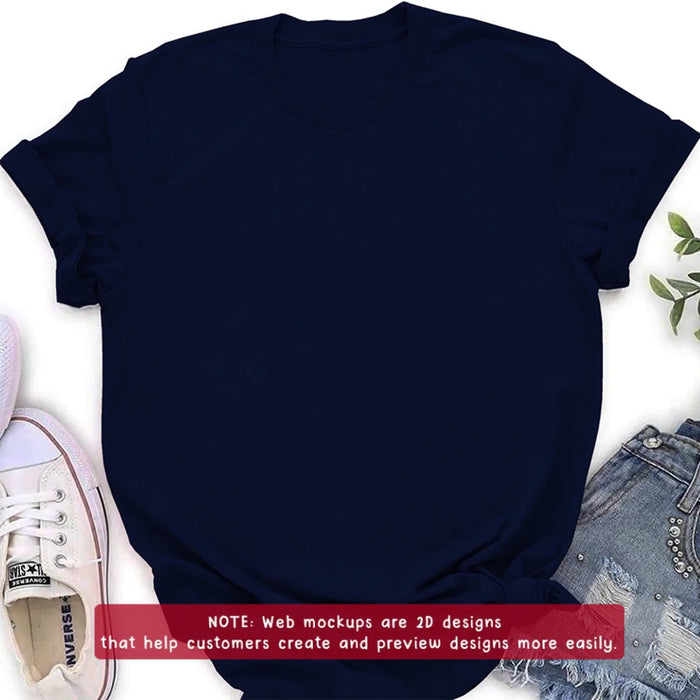 Personalized Portrait Dad Father Figure Embroidered T-Shirt - Gift Idea For Father's Day