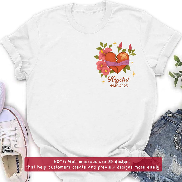 Personalized Memorial Embroidered T-Shirt/Sweater/Hoodie - Memorial Gift Idea