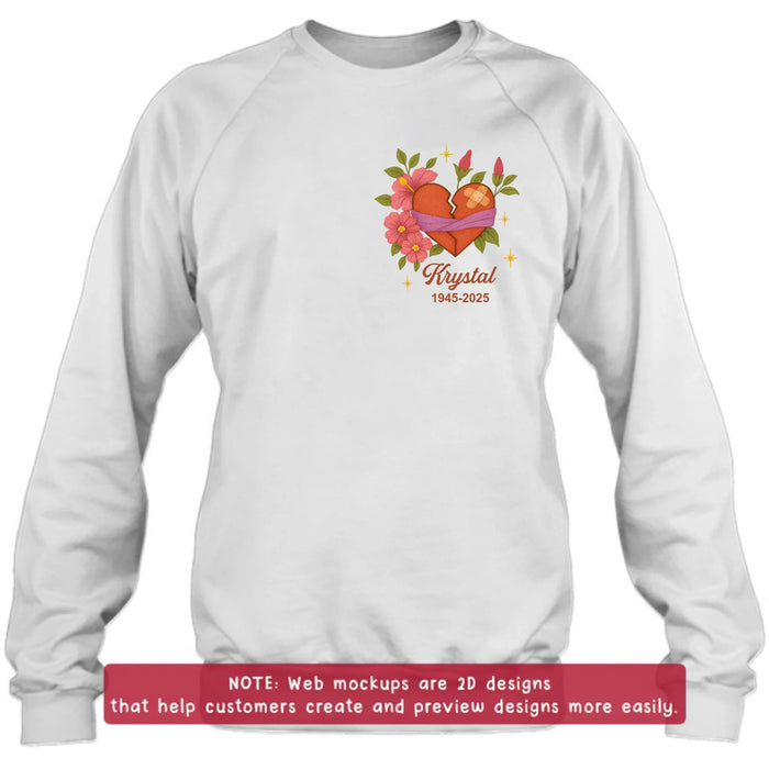 Personalized Memorial Embroidered T-Shirt/Sweater/Hoodie - Memorial Gift Idea