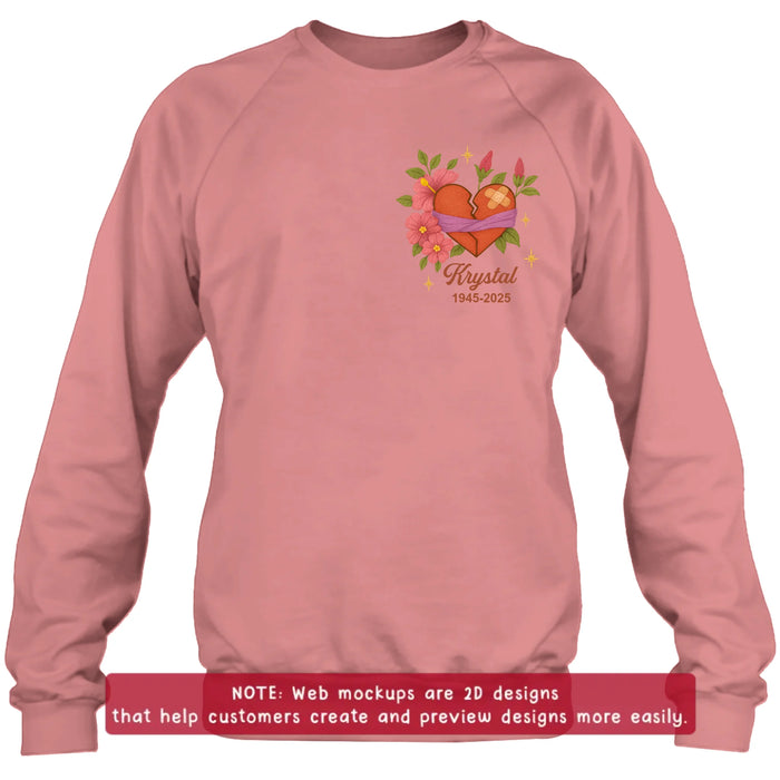Personalized Memorial Embroidered T-Shirt/Sweater/Hoodie - Memorial Gift Idea