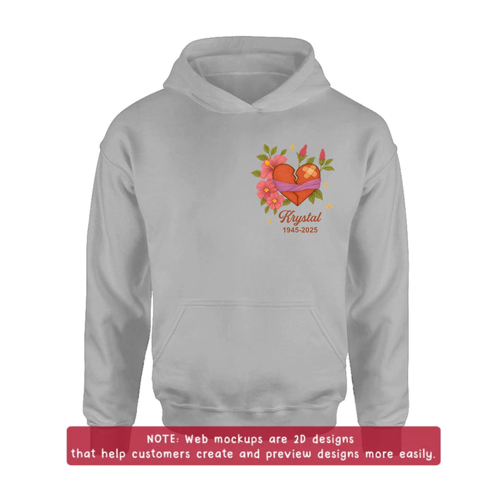 Personalized Memorial Embroidered T-Shirt/Sweater/Hoodie - Memorial Gift Idea