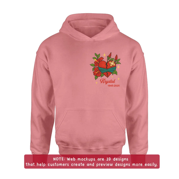 Personalized Memorial Embroidered T-Shirt/Sweater/Hoodie - Memorial Gift Idea