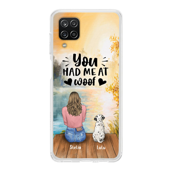 Personalized Dog Mom Phone Case - Gifts For Dog Lovers With Up to 4 Dogs - You Had Me At Woof - Case For iPhone, Samsung