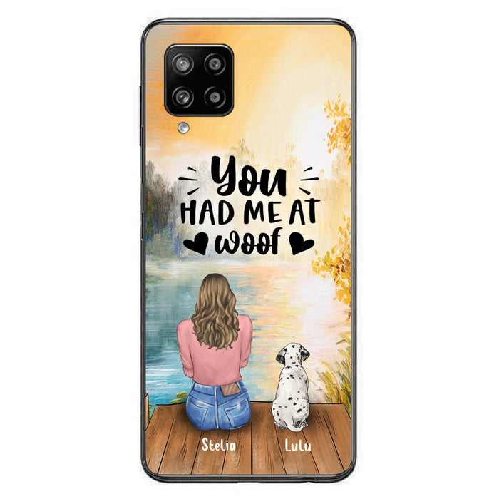 Personalized Dog Mom Phone Case - Gifts For Dog Lovers With Up to 4 Dogs - You Had Me At Woof - Case For iPhone, Samsung