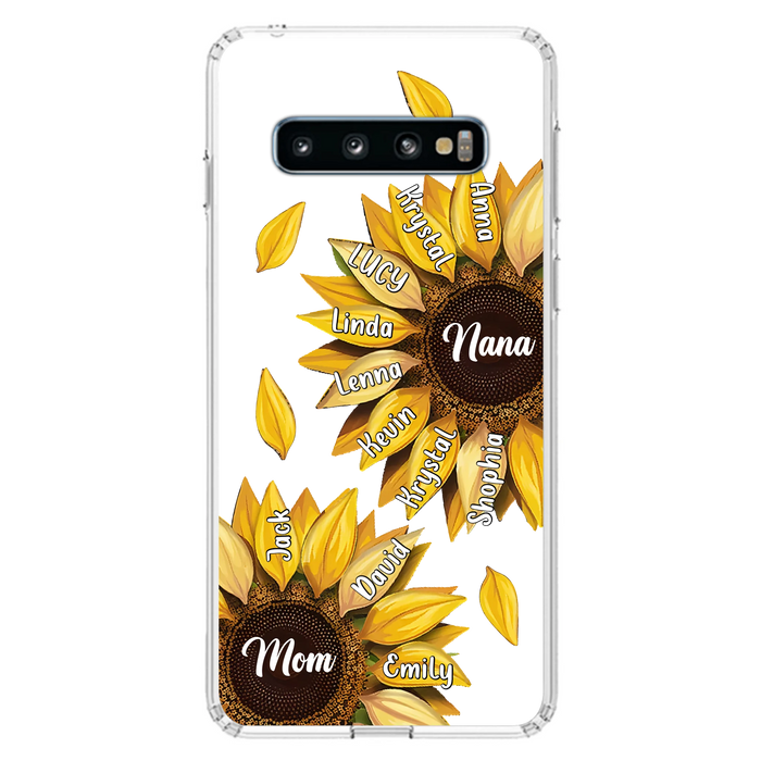 Personalized Sunflower Grandma Phone Case - Up to 11 Kids - Mother's Day Gift Idea for Mom/Grandma -  Case For iPhone/Samsung