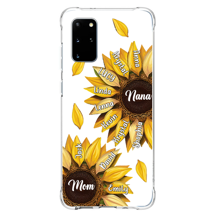Personalized Sunflower Grandma Phone Case - Up to 11 Kids - Mother's Day Gift Idea for Mom/Grandma -  Case For iPhone/Samsung