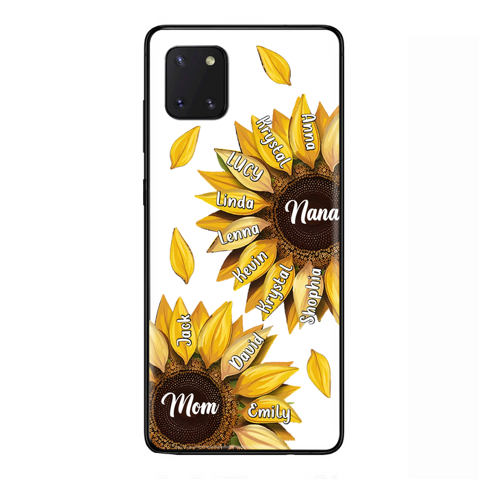 Personalized Sunflower Grandma Phone Case - Up to 11 Kids - Mother's Day Gift Idea for Mom/Grandma -  Case For iPhone/Samsung