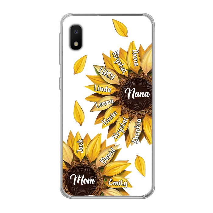Personalized Sunflower Grandma Phone Case - Up to 11 Kids - Mother's Day Gift Idea for Mom/Grandma -  Case For iPhone/Samsung