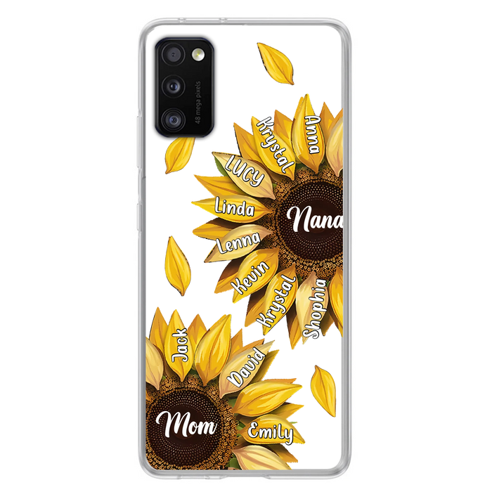 Personalized Sunflower Grandma Phone Case - Up to 11 Kids - Mother's Day Gift Idea for Mom/Grandma -  Case For iPhone/Samsung