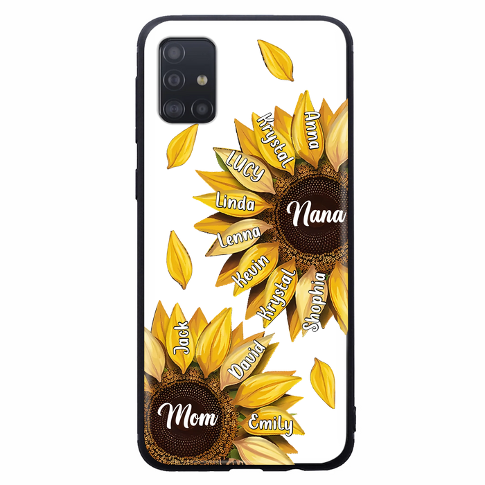 Personalized Sunflower Grandma Phone Case - Up to 11 Kids - Mother's Day Gift Idea for Mom/Grandma -  Case For iPhone/Samsung