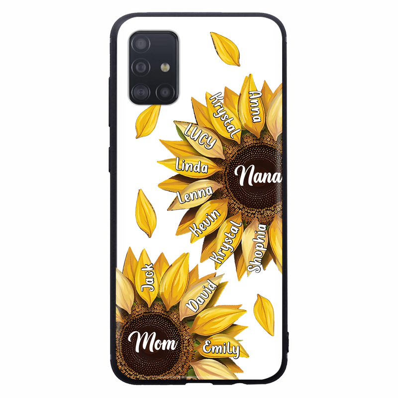 Personalized Sunflower Grandma Phone Case - Up to 11 Kids - Mother's Day Gift Idea for Mom/Grandma -  Case For iPhone/Samsung