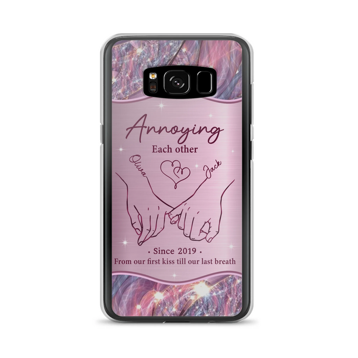Custom Personalized Couple Phone Case For iPhone/ Samsung - Gift Idea For Couple - Annoying Each Other