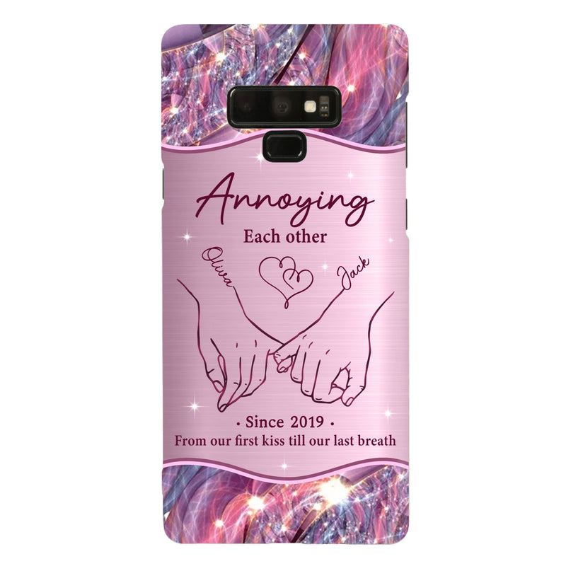 Custom Personalized Couple Phone Case For iPhone/ Samsung - Gift Idea For Couple - Annoying Each Other