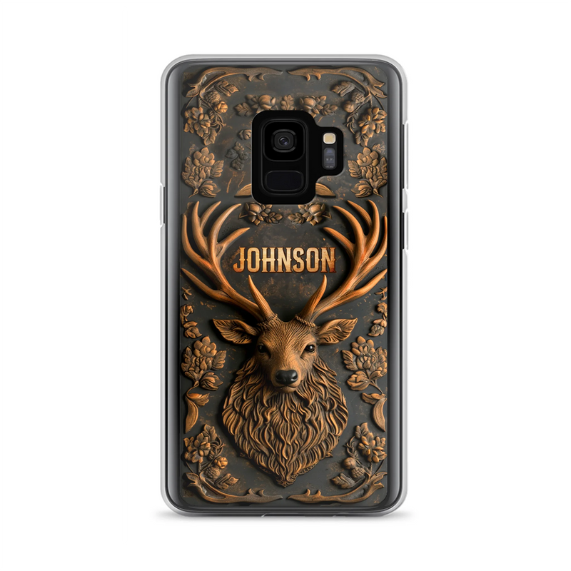 Custom Personalized Deer Hunting 3D Printed Effect Phone Case - Gift Idea For Hunting Lover - Case For iPhone/ Samsung