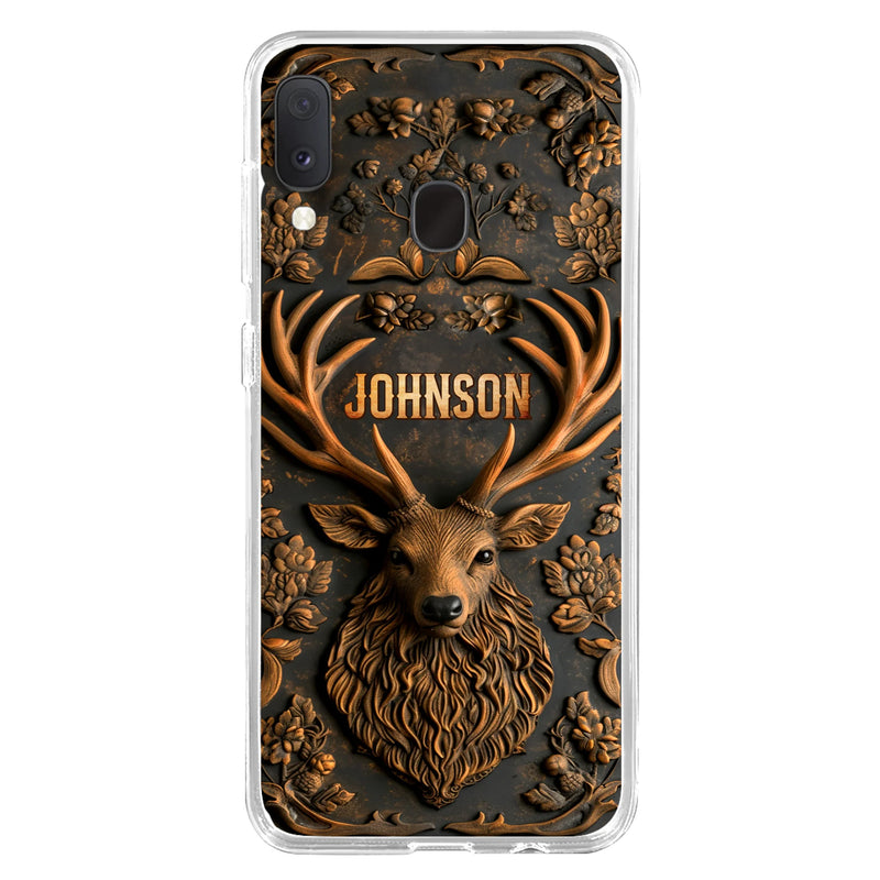 Custom Personalized Deer Hunting 3D Printed Effect Phone Case - Gift Idea For Hunting Lover - Case For iPhone/ Samsung