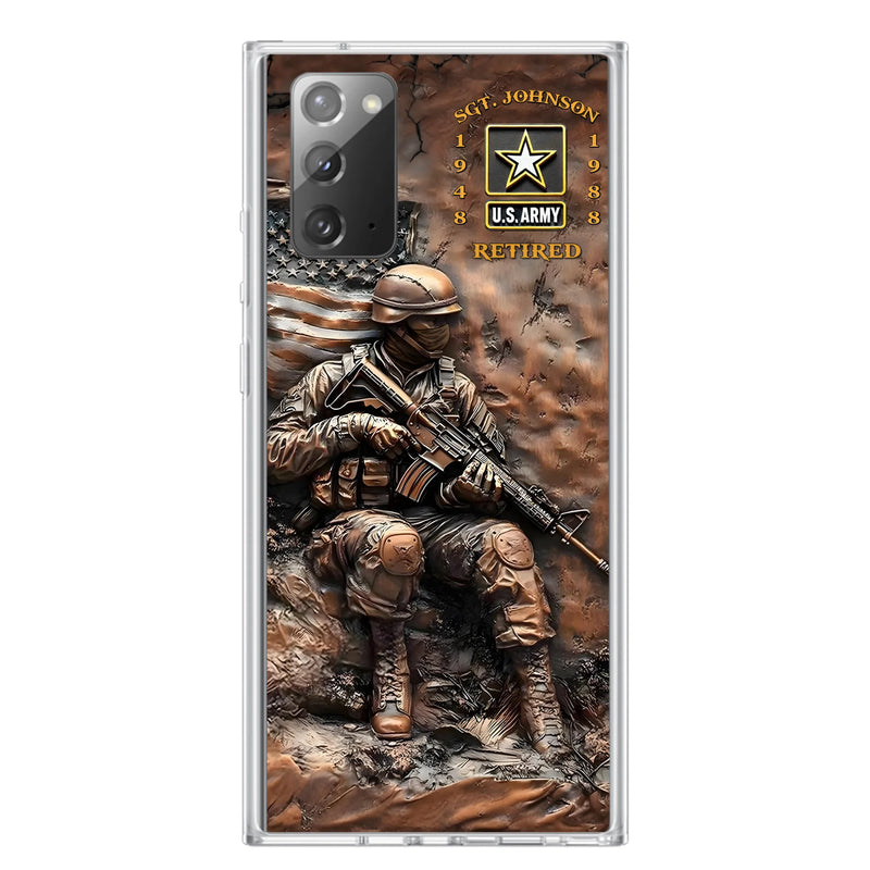 Personalized Veteran Phone Case - Retired Gift Idea For Veteran - Case For iPhone/Samsung