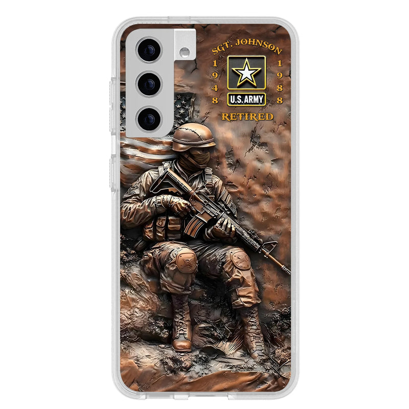 Personalized Veteran Phone Case - Retired Gift Idea For Veteran - Case For iPhone/Samsung
