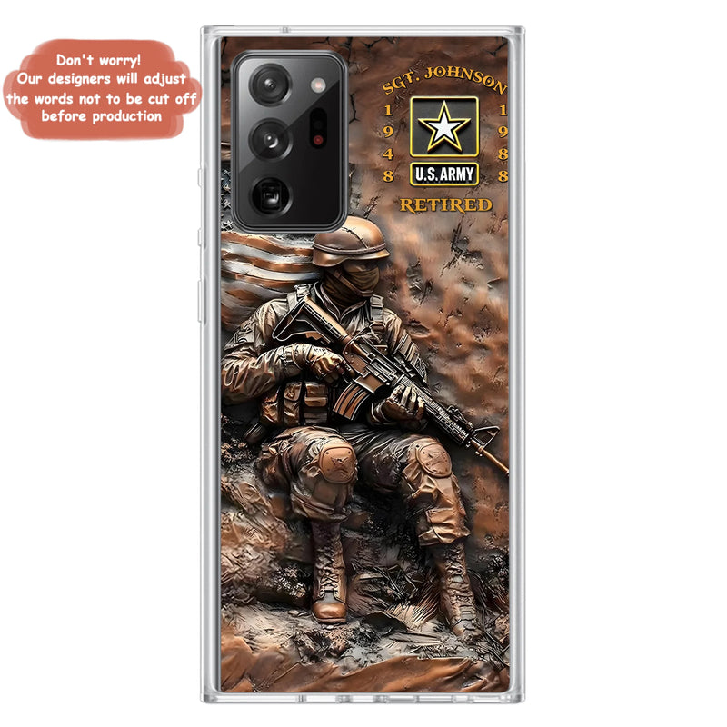 Personalized Veteran Phone Case - Retired Gift Idea For Veteran - Case For iPhone/Samsung