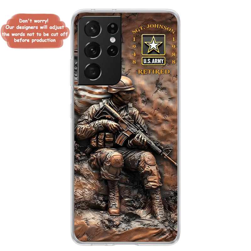 Personalized Veteran Phone Case - Retired Gift Idea For Veteran - Case For iPhone/Samsung