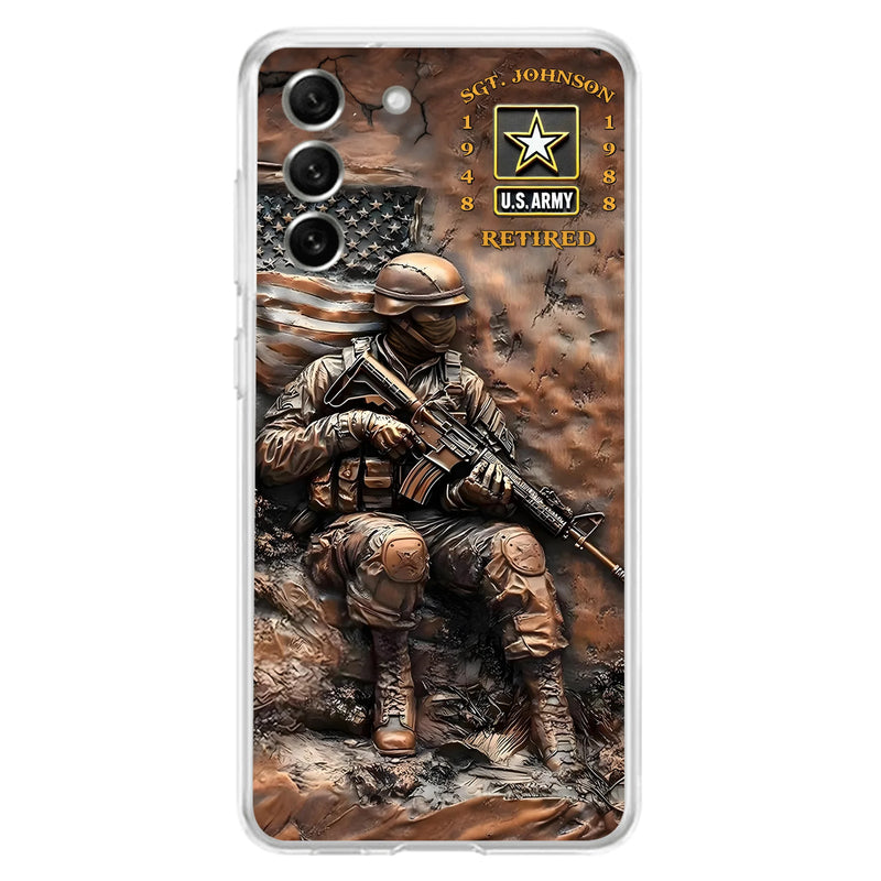 Personalized Veteran Phone Case - Retired Gift Idea For Veteran - Case For iPhone/Samsung