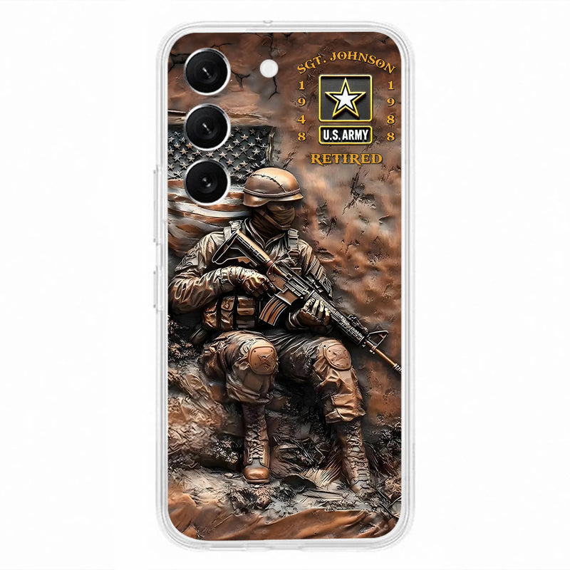 Personalized Veteran Phone Case - Retired Gift Idea For Veteran - Case For iPhone/Samsung