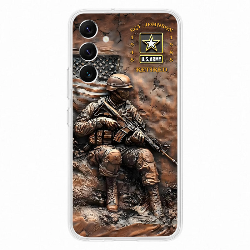 Personalized Veteran Phone Case - Retired Gift Idea For Veteran - Case For iPhone/Samsung