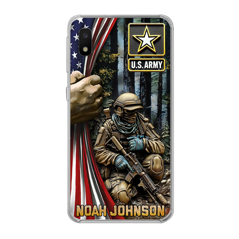 Custom Personalized Veteran Phone Case For iPhone/ Samsung - Veteran Gift Idea - Custom Name