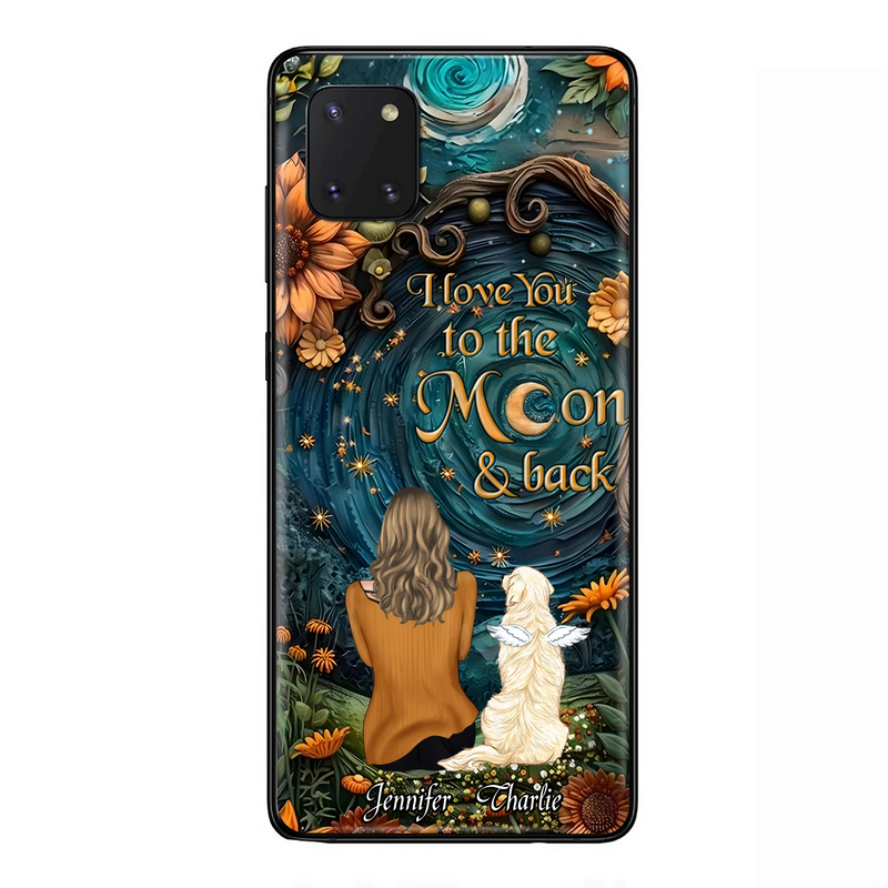 Custom Personalized Galaxy Night Phone Case - Gift Idea For Pet Owner - Case For iPhon/ Samsung - I Love You To The Moon & Back