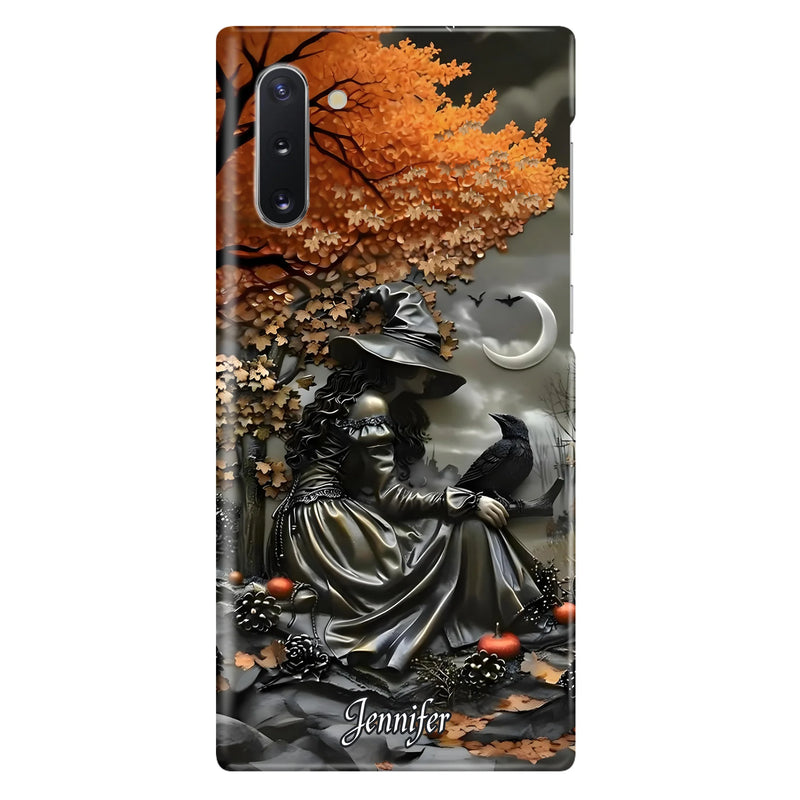 Custom Personalized Witch Phone Case - Halloween/ Birthday Gift Idea For Yourself, Women, Witch Lovers - Case For iPhone/ Samsung