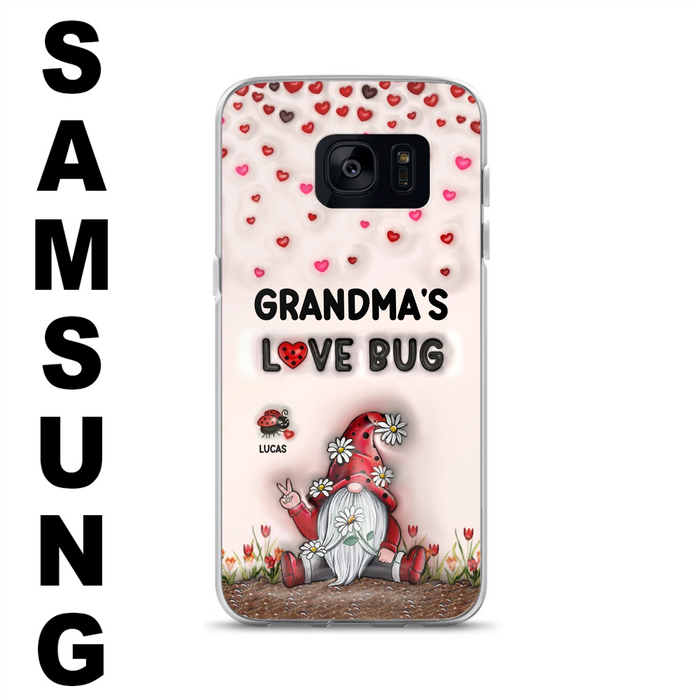 Personalized Grandma's Love Bugs Phone Case - Up to 12 Kids - Mother's Day Gift Idea for Grandma/Mom - Case for iPhone/Samsung
