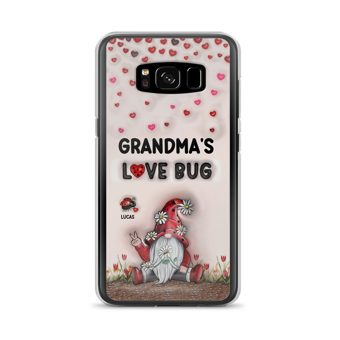 Personalized Grandma's Love Bugs Phone Case - Up to 12 Kids - Mother's Day Gift Idea for Grandma/Mom - Case for iPhone/Samsung