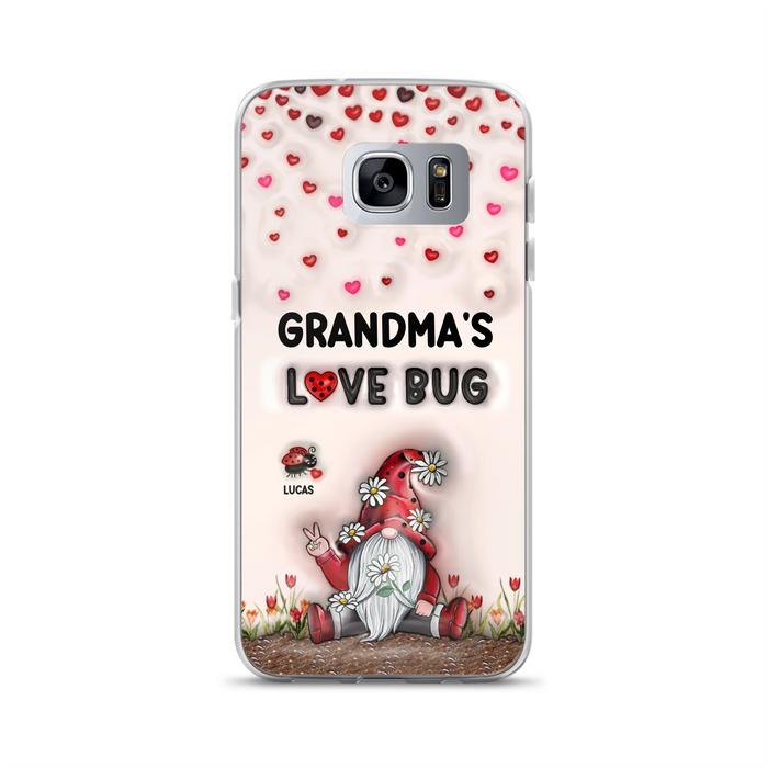 Personalized Grandma's Love Bugs Phone Case - Up to 12 Kids - Mother's Day Gift Idea for Grandma/Mom - Case for iPhone/Samsung