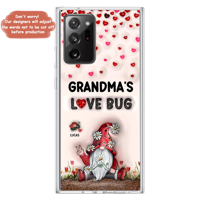 Personalized Grandma's Love Bugs Phone Case - Up to 12 Kids - Mother's Day Gift Idea for Grandma/Mom - Case for iPhone/Samsung