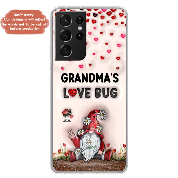 Personalized Grandma's Love Bugs Phone Case - Up to 12 Kids - Mother's Day Gift Idea for Grandma/Mom - Case for iPhone/Samsung