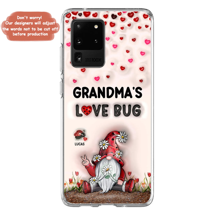 Personalized Grandma's Love Bugs Phone Case - Up to 12 Kids - Mother's Day Gift Idea for Grandma/Mom - Case for iPhone/Samsung