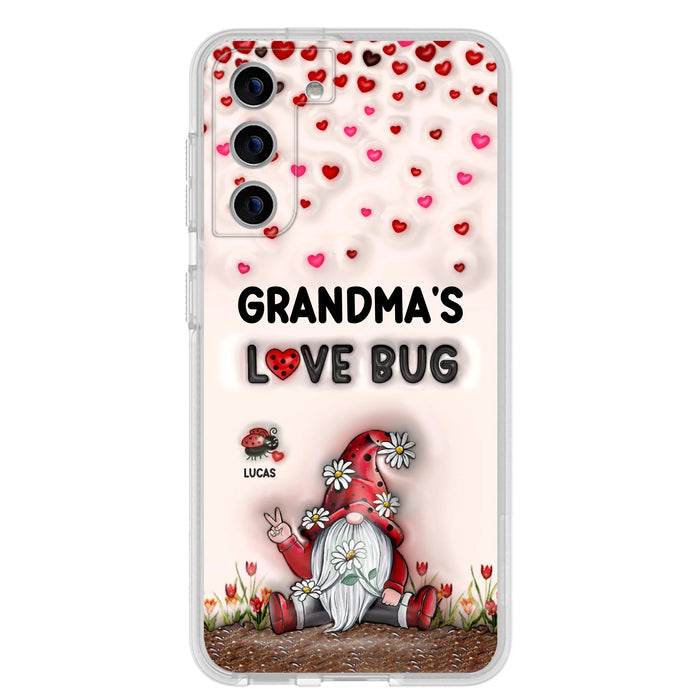 Personalized Grandma's Love Bugs Phone Case - Up to 12 Kids - Mother's Day Gift Idea for Grandma/Mom - Case for iPhone/Samsung