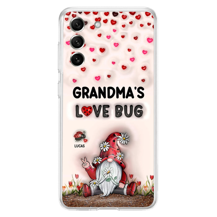 Personalized Grandma's Love Bugs Phone Case - Up to 12 Kids - Mother's Day Gift Idea for Grandma/Mom - Case for iPhone/Samsung