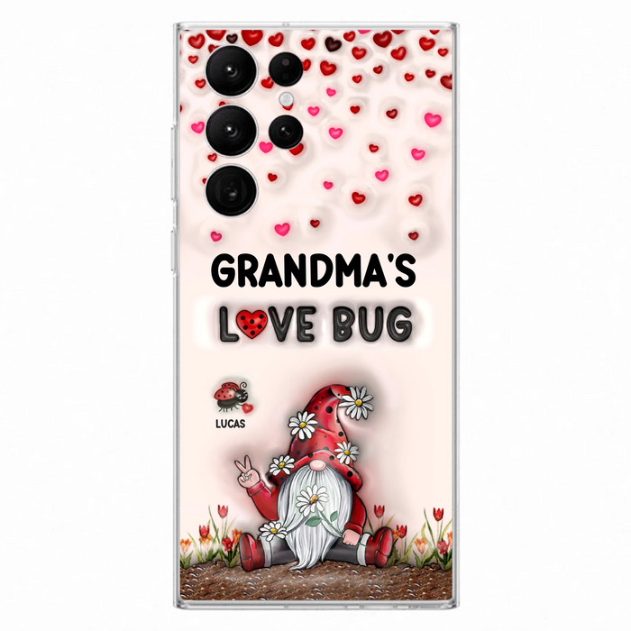 Personalized Grandma's Love Bugs Phone Case - Up to 12 Kids - Mother's Day Gift Idea for Grandma/Mom - Case for iPhone/Samsung