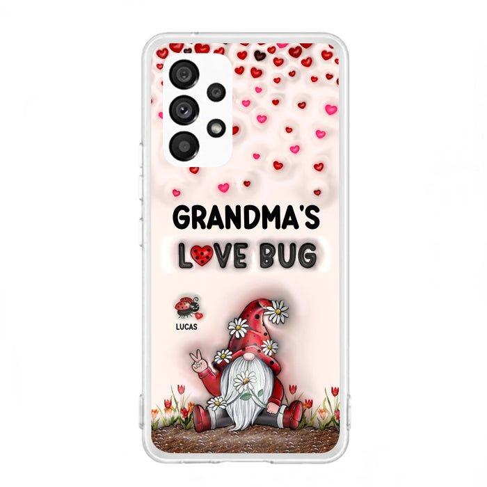 Personalized Grandma's Love Bugs Phone Case - Up to 12 Kids - Mother's Day Gift Idea for Grandma/Mom - Case for iPhone/Samsung