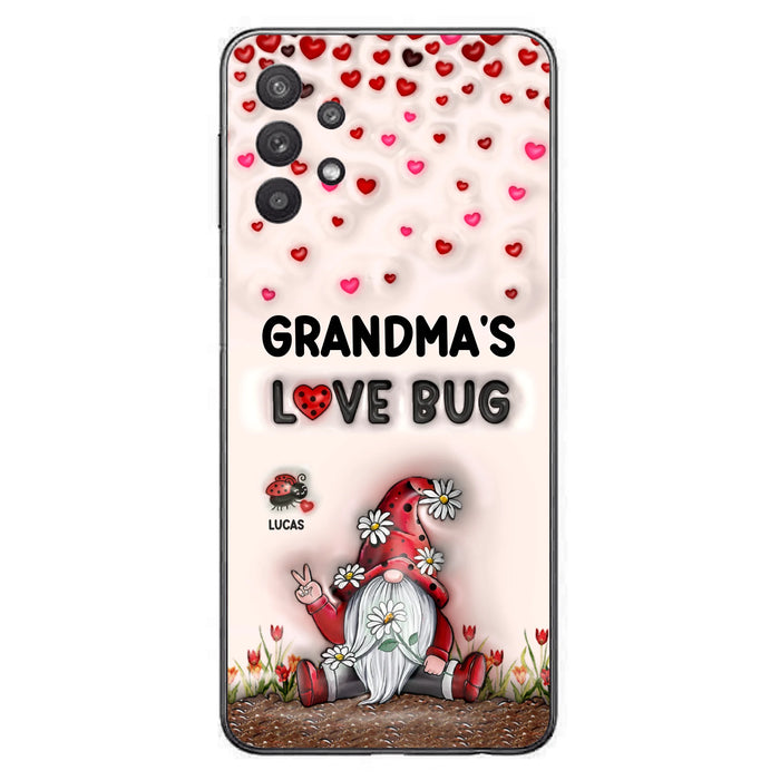 Personalized Grandma's Love Bugs Phone Case - Up to 12 Kids - Mother's Day Gift Idea for Grandma/Mom - Case for iPhone/Samsung