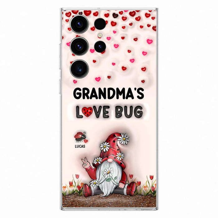 Personalized Grandma's Love Bugs Phone Case - Up to 12 Kids - Mother's Day Gift Idea for Grandma/Mom - Case for iPhone/Samsung