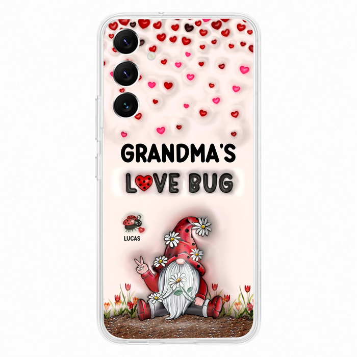 Personalized Grandma's Love Bugs Phone Case - Up to 12 Kids - Mother's Day Gift Idea for Grandma/Mom - Case for iPhone/Samsung