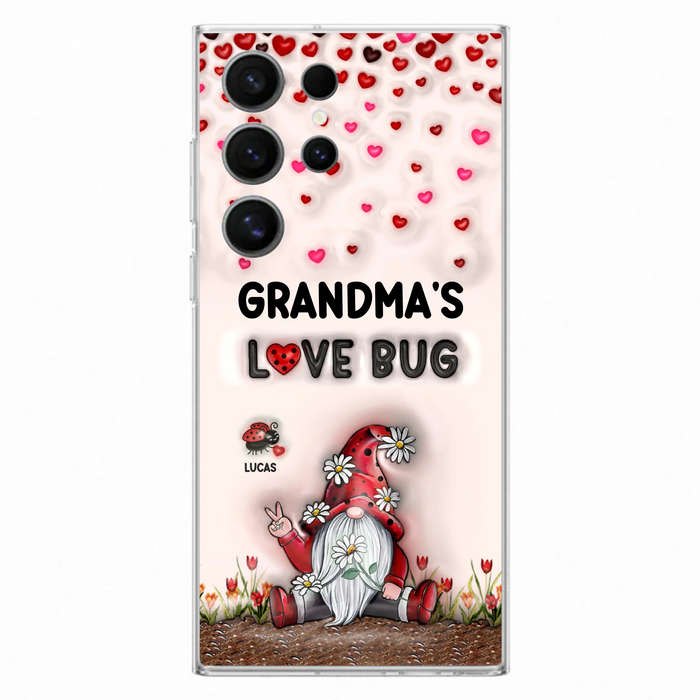 Personalized Grandma's Love Bugs Phone Case - Up to 12 Kids - Mother's Day Gift Idea for Grandma/Mom - Case for iPhone/Samsung