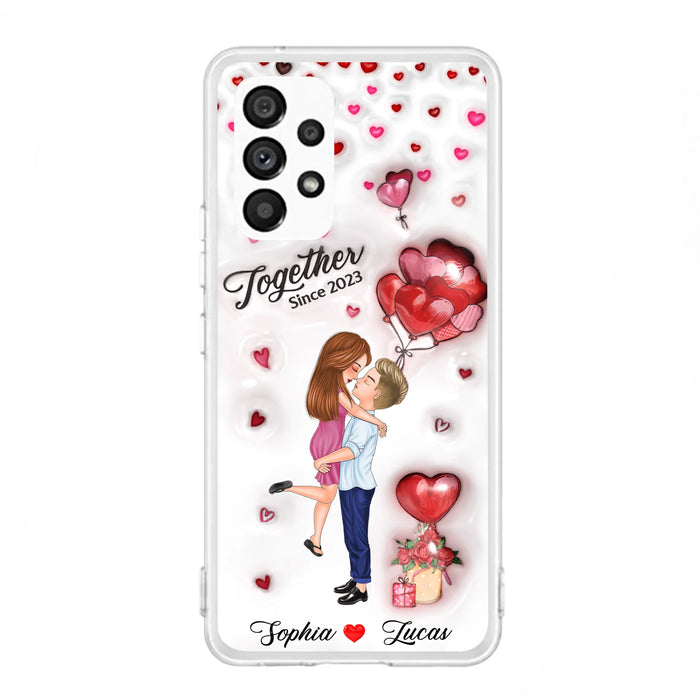 Custom Personalized Couple 3D Phone Case - Gift Idea For Couple - Case For iPhone/ Samsung - Together Since