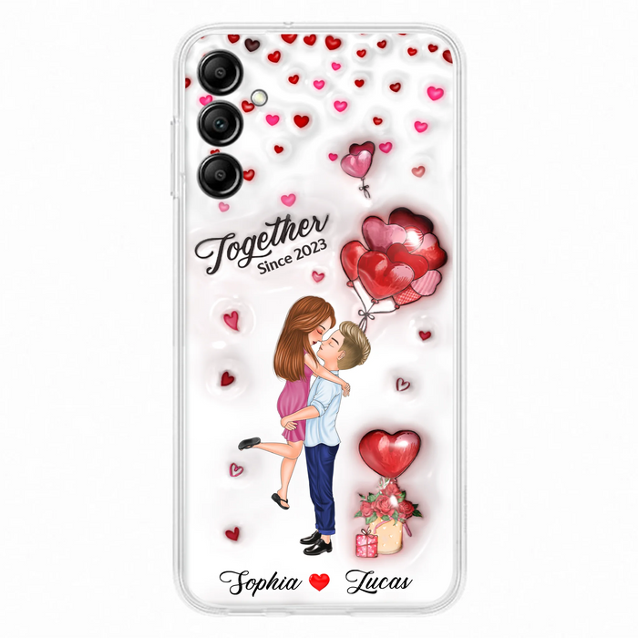Custom Personalized Couple 3D Phone Case - Gift Idea For Couple - Case For iPhone/ Samsung - Together Since